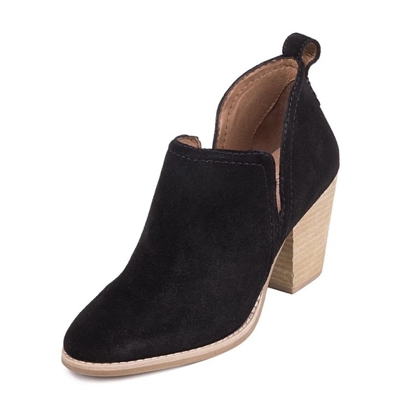 𝅺JEFFREY Campbell Rosalee Ankle Boots Booties in Black Oiled Suede Size 9.5 - Picture 1 of 16